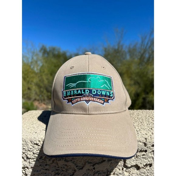 Associated Premium Co Emerald Downs 2006 10th Anniversary Baseball Cap One SZ - Picture 1 of 6